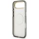 7. Etui Guess IML Glitter Flowers Triangle MagSafe do iPhone Air - czarne