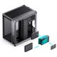 38. Jonsbo X400 PC-Gehäuse, Midi-Tower, ATX, Tempered Glass - grau