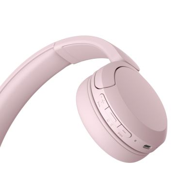 4. Słuchawki bezprzewodowe Sony WH-CH520 różowe