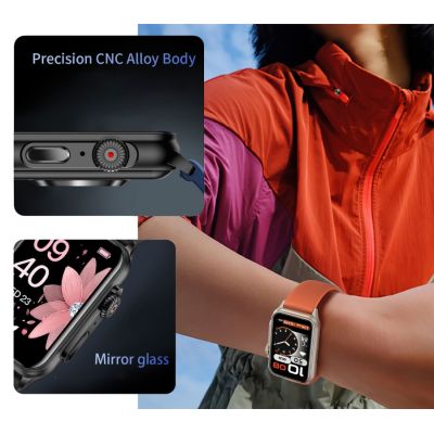 9. Smartwatch Damski RUBICON RNCF06 Black SMARUB215