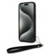 4. Etui DKNY Wrist Strap Stock Logo na iPhone 14 Pro - czarne