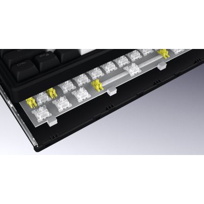 12. HATOR Skyfall 80 MAG ULTIMA 8K wireless klawiatura Gaming USB + RF Wireless + Bluetooth QWERTY US English Czarny, Biały