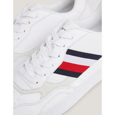 2. Buty Tommy Hilfiger Court Cupsole Retro Lth  Stripes M FM0FM04828YBS