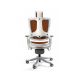 3. Fotel biurowy Wau 2 NW45 siatka mandarin/biały