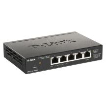 D-Link DGS-1100-05PDV2 łącza sieciowe Zarządzany Gigabit Ethernet (10/100/1000) Obsługa PoE Czarny