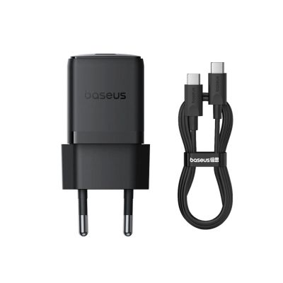 6. Ładowarka sieciowa Baseus Palm 30W z kablem USB-C 60W 1 m - czarna