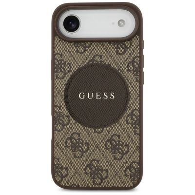 3. Etui Guess 4G Circle Classic Logo MagSafe na iPhone Air - brązowe