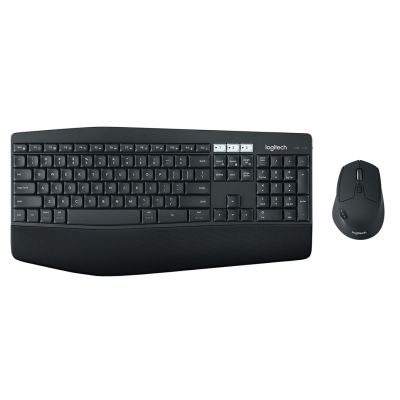 8. Logitech MK850 Performance klawiatura Dołączona myszka Uniwersalne RF Wireless + Bluetooth QWERTZ Niemiecki Czarny