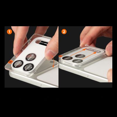 12. Szkło hartowane na aparat Spigen Optik Pro XL GLAS.TR EZ FIT na iPhone 18 Pro - srebrne