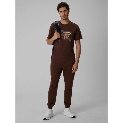4. T-shirt regular z nadrukiem męski 4F 4FRSS26TTSHM4230-81S