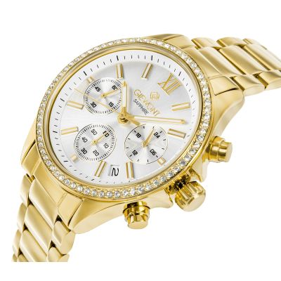 2. Zegarek Damski Giewont Sapphire Złoto Srebrny GW3670-B2