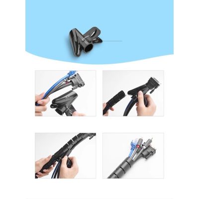 9. Maskownica Ugreen LP121 30819 organizer do kabli 3m - czarna