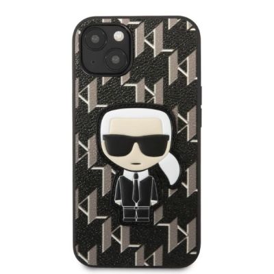 3. Etui Karl Lagerfeld Monogram Ikonik Patch na iPhone 13 mini - czarne