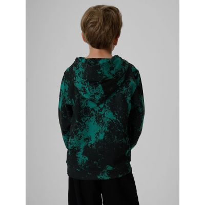 2. Bluza dresowa regular z kapturem chłopięca 4F 4FJKAW26TSWSM3154-90A