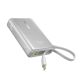2. Powerbank Baseus PicoGo 10000mAh 45W z wyświetlaczem cyfrowym z wbudowanym kablem USB-C - tytanowy