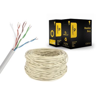 4. Kabel UTP GEMBIRD UPC-5004E-SOL (UTP; 305m; kat. 5e; kolor szary)