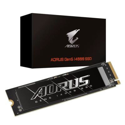 6. Dysk SSD GIGABYTE AORUS Gen5 14000 - 1TB - wewnętrzny - M.2 2280 - PCI Express 5.0 x4 (NVMe) - bufor: 2GB (AG514K1TB)
