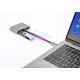 4. Hub USB Typ-C 4w1 USB 3.0 + PD 100W + HDMK 4k30Hz + VGA FullHD
