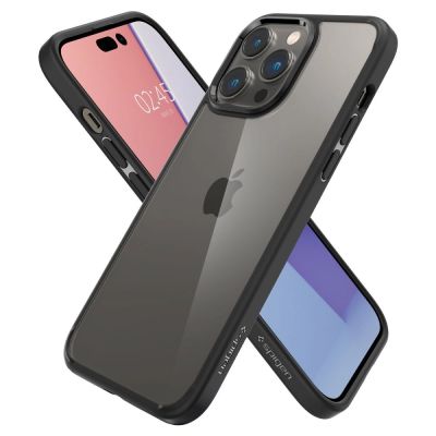 13. Etui Spigen Ultra Hybrid na iPhone 14 Pro - czarny mat