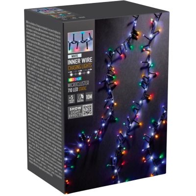 8. LAMPKI CHOINKOWE ŁAŃCUCH ŚWIETLNY 710 LED MULTIKOLOR/BIAŁY