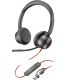 11. POLY Zestaw słuchawkowy Blackwire 8225 Stereo USB-C + przejściówka USB-C/A