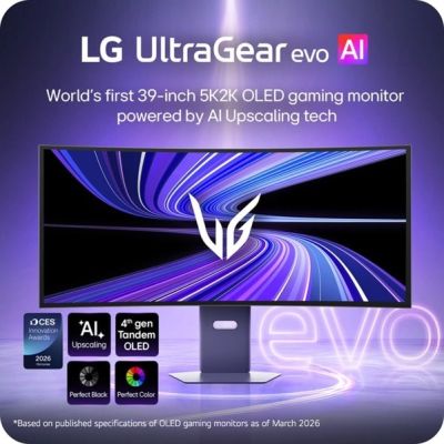 3. LG 39GX950B-B monitor komputerowy 99,1 cm (39") 5120 x 2160 px 5K Ultra HD OLED Czarny