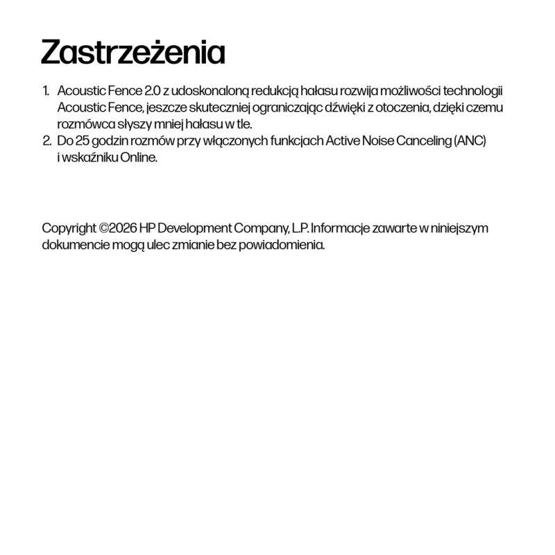 6. HP Poly Składany stereofoniczny zestaw słuchawkowy Bluetooth Focus 625 Fold