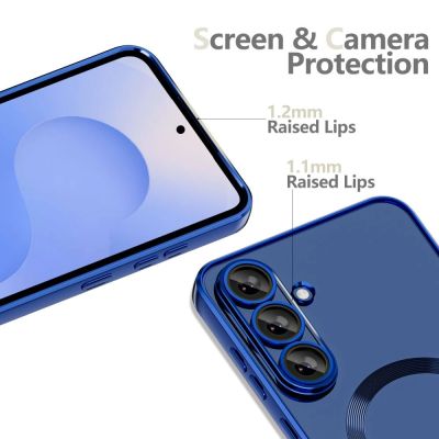 5. Etui Tech-Protect MagFlex MagSafe na Samsung Galaxy S25 FE - granatowe