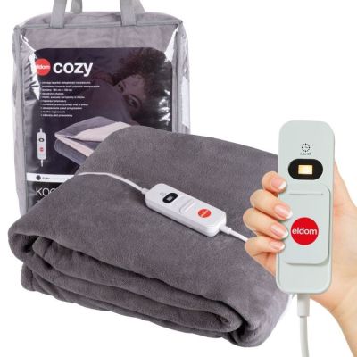 20. ELDOM KOC ELEKTRYCZNY KT200 KOZY 120W, PILOT PRZEWODOWY, TRZY POZIOMY PRACY, REGULACJA TEMP. SZYBKIE NAGRZEWANIE