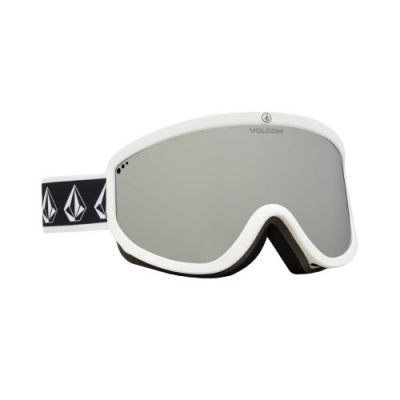 4. Gogle narciarskie damskie/męskie Volcom Footprints snowboardowe sportowe srebrne (VG0622116)