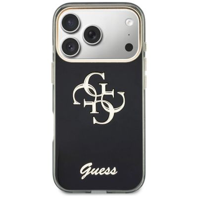 3. Etui Guess IML 4G Script Metal na iPhone 17 Pro / 18 Pro - czarne