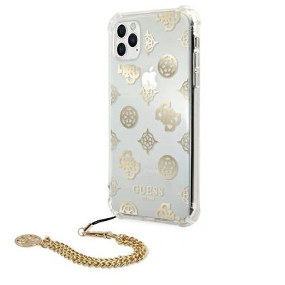 2. Etui Guess Peony Chain Collection na iPhone 11 Pro - złote