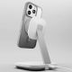 6. Etui silikonowe Puro Gradient MagSafe do iPhone 16 Pro Max - srebrne