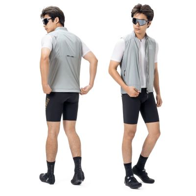 4. Kamizelka wiatroodporna Rockbros YDMJ003 wiosna/jesień rozmiar L - biało-szara