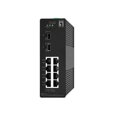 LevelOne IGS-2110 przełącznik sieciowy Zarządzany L2 Gigabit Ethernet (10/100/1000) Czarny