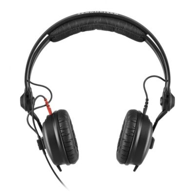 3. Sennheiser HD 25 PLUS - Słuchawki profesjonalne, zamknięte, przewód prosty i spiralny, dodatkowe poduszki welurowe, pokrowiec
