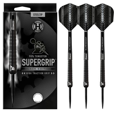 7. Rzutki Harrows Supergrip Black 90% steeltip SupergripBlack90%