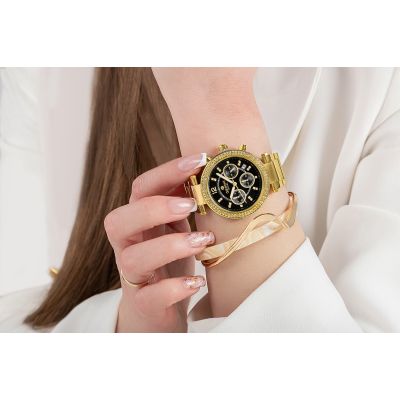 4. Zegarek Damski Giewont Sapphire Złoto Czarny GW3380-B3