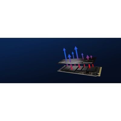 7. Dysk SSD Kingston KC3000 (2TB; M.2 2280; PCIe 4.0 x4 NVMe; SKC3000D/2048G)