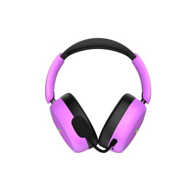 8. HATOR Phoenix 2 Wireless Zestaw słuchawkowy Przewodowy i Bezprzewodowy Opaska na głowę Gaming USB Type-C / USB Type-A Bluetooth Fioletowy