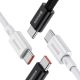 19. Kabel Baseus CATYS-C01 USB-C - USB-C PD QC FCP 100W 5A 480Mb/s 2m - czarny