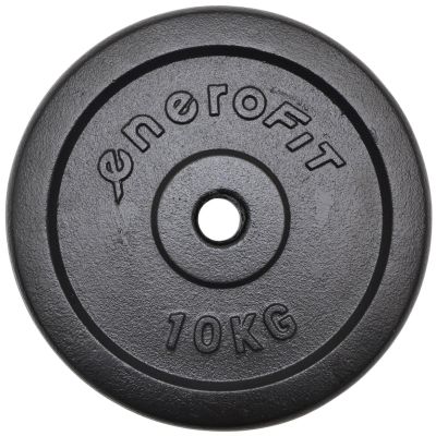 7. OBCIĄŻENIE ŻELIWNE CZARNE 10KG ENERO FIT fi26,5 1 szt.