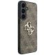 4. Etui Guess Leather 4G Metal Logo na Samsung Galaxy S26 FE - brązowe