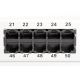 12. Digitus Panel krosowy (patch panel) ISDN 19" 50x RJ45 (8P4C), LSA poziom, kat.3, nieekranowany, 1U, szary