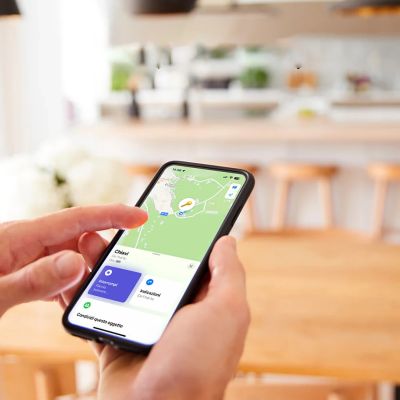 4. Lokalizator SBS Track My Circle wodoodporny IP65 kompatybilny z Apple Find My - biały