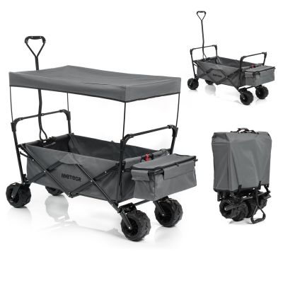 11. Wózek transportowy z daszkiem Meteor XR-100 szary