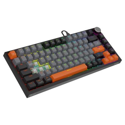 16. SAVIO KLAWIATURA MAGNETYCZNA ASTRAL BLACK OUTEMU WHITE JADE RGB 3 KOLORY KEYCAPÓW