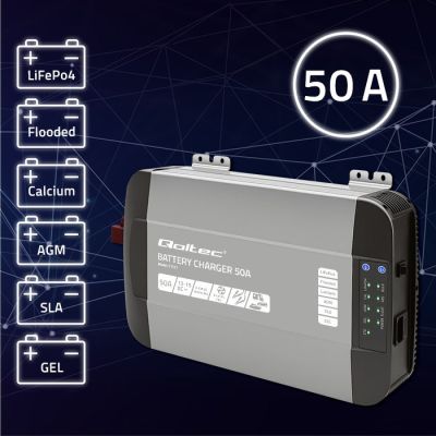 2. Inteligentna profesjonalna ładowarka Monolith do akumulatorów LiFePO4 AGM GEL SLA 50A 12V