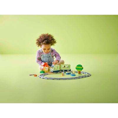 7. LEGO DUPLO TOWN 10427 Most i Tory Kolejowe - Zestaw Rozszerzający