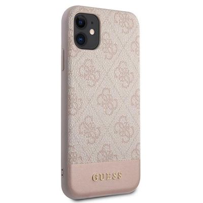 4. Etui Guess 4G Stripe Collection na iPhone 11 / Xr 6,1" - różowe